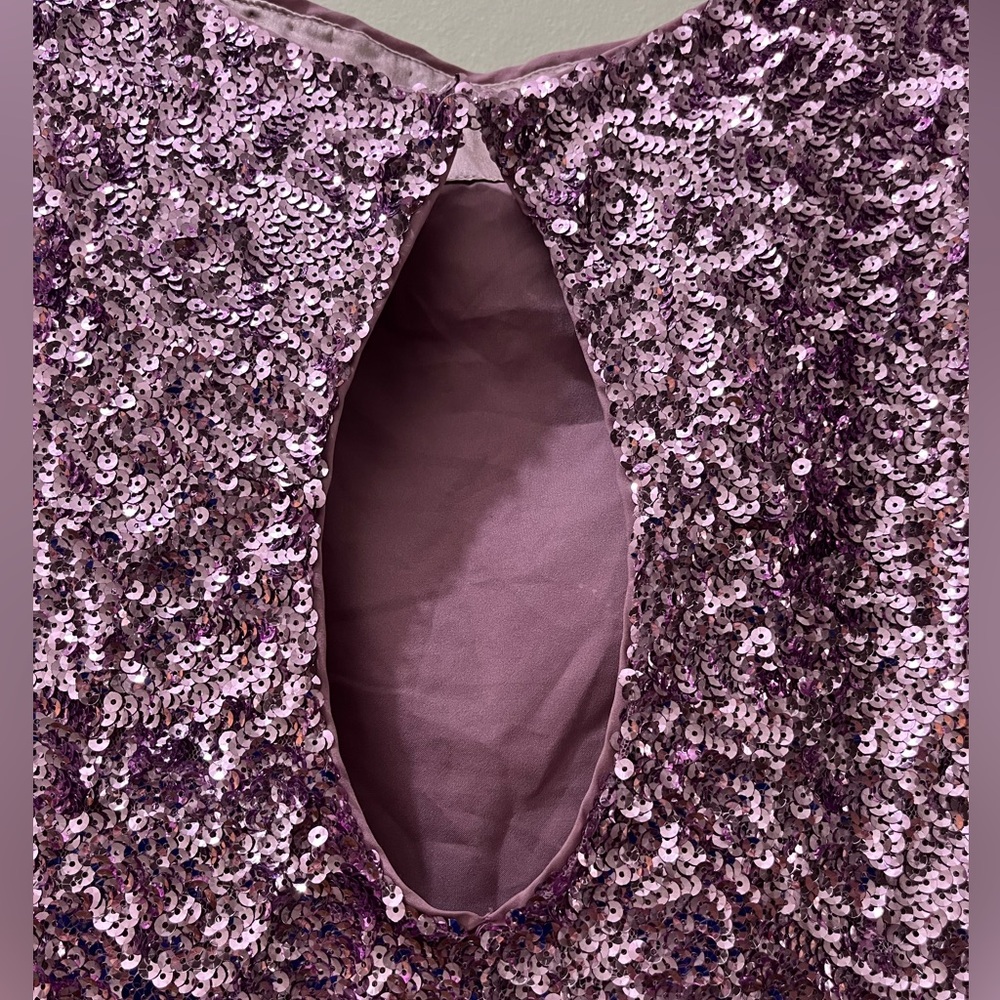 Alice + Olivia Sequin Keyhole Dress, Size M - Picture 11 of 16